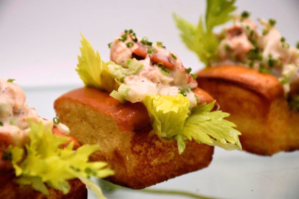 Little Lobster Rolls with Chiffonade of Green Thumb Lettuce; Potato Bun (dozen)