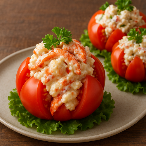 Hamptons Tomatoes stuffed with Lobster Salad