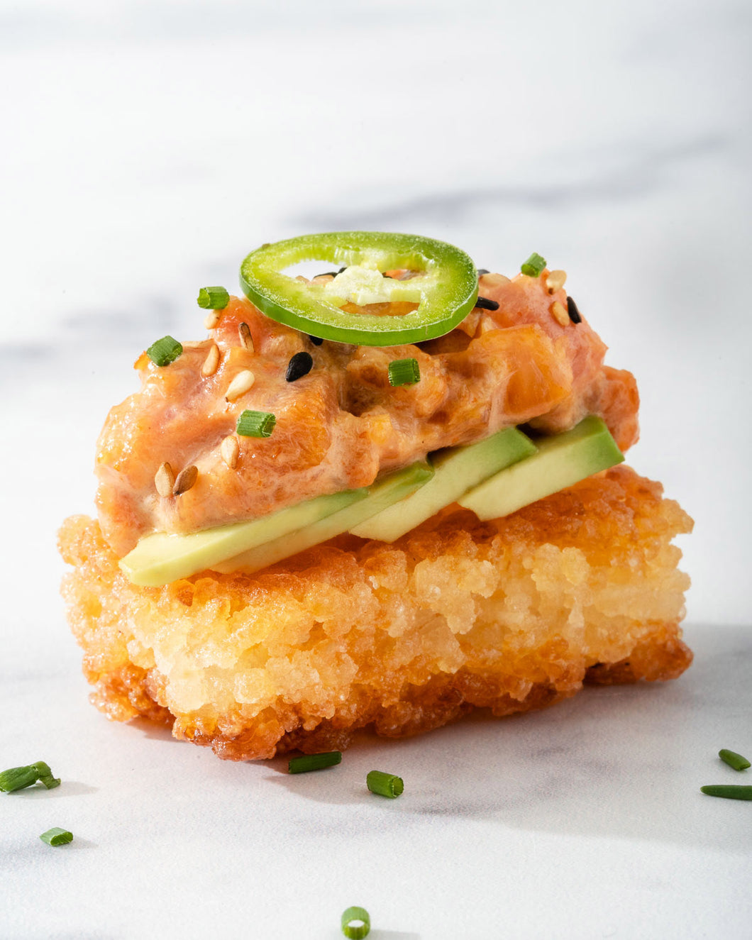 Montauk Tuna Tartare on Crispy Rice (4 oz · Serves 1-3)