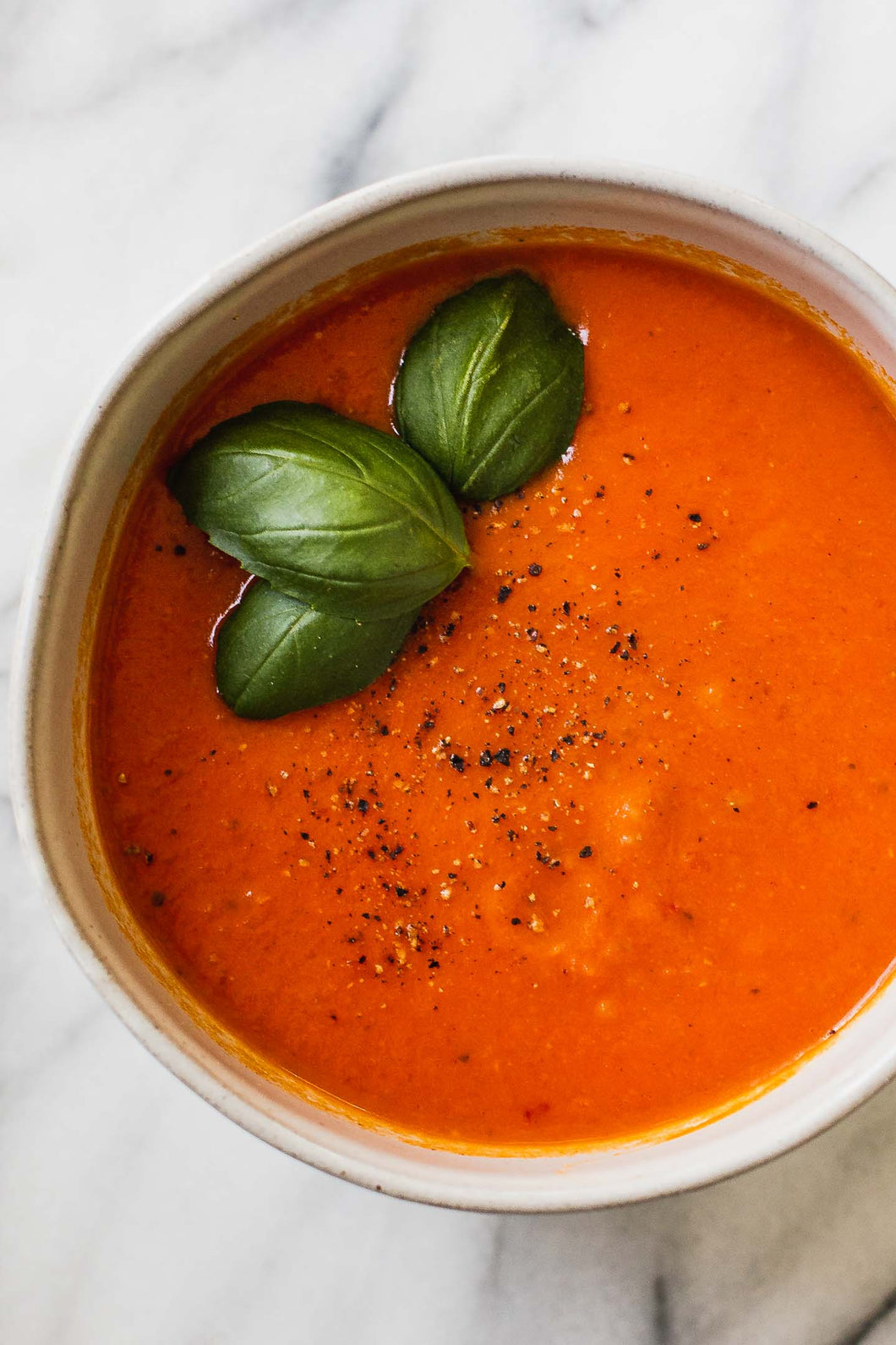 Chilled Smooth & Silky Summer Gazpacho - Long Island Tomatoes & Red Pepper (quart)
