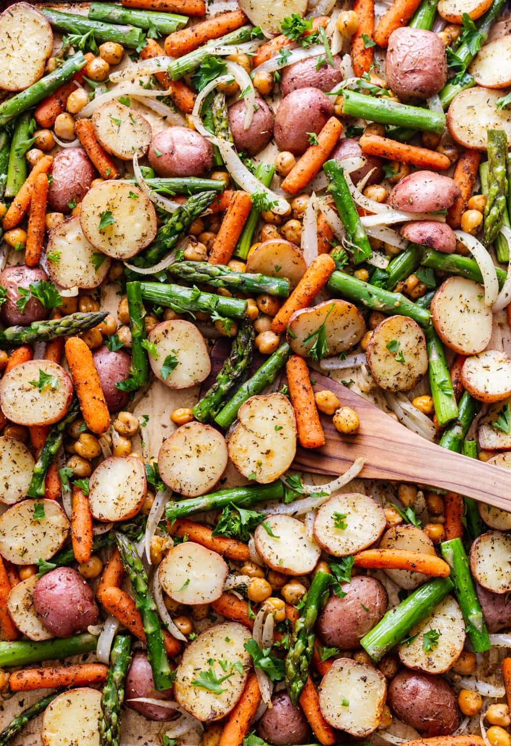 Early Summer Vegetable Medley  · Peas, Baby Carrots, Cippolini Onions, Asparagus Tips, Tiny Potatoes · Thyme Butter (quart)
