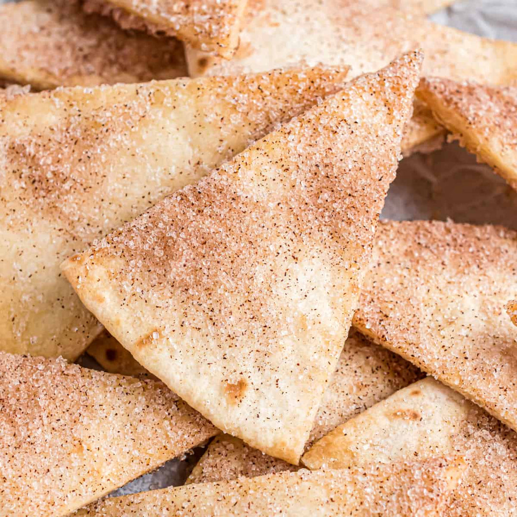 Cinnamon Tortilla Chips (Serves 10-12)