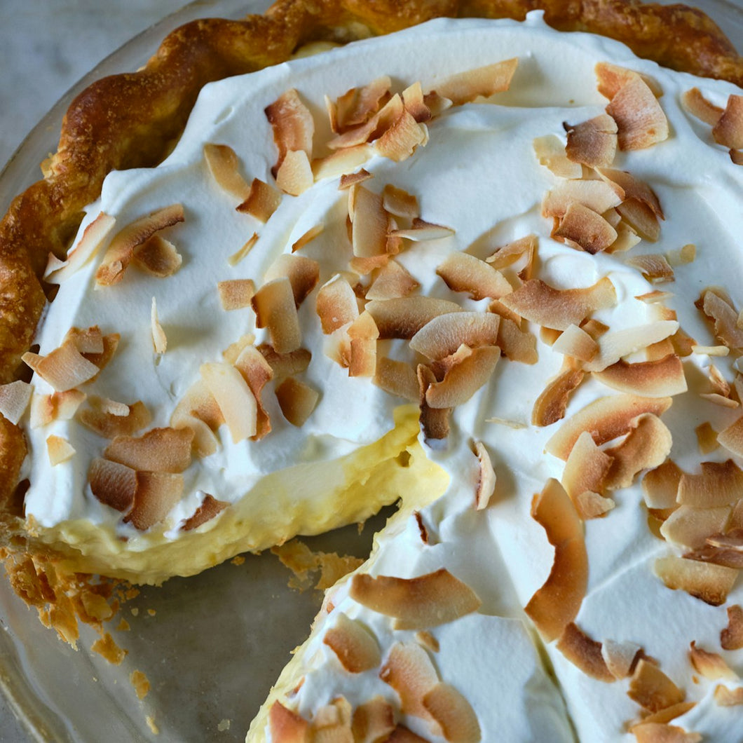 Coconut Cream Pie • Vegan + Gluten Free (serves 4)
