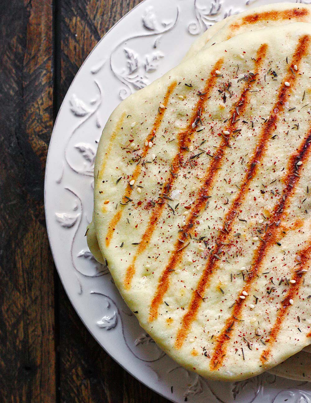 Grilled Naan with Za’atar (2 pieces)