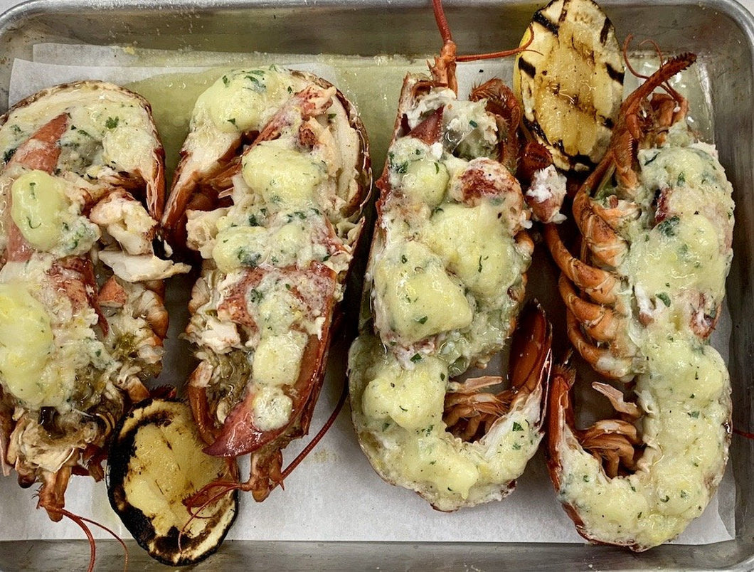 Nova Scotia Lobster: Deconstructed then Placed Back in Shell; Topped with Lemon Herb Butter - Simply Heat & Eat (2 Lobsters per order)