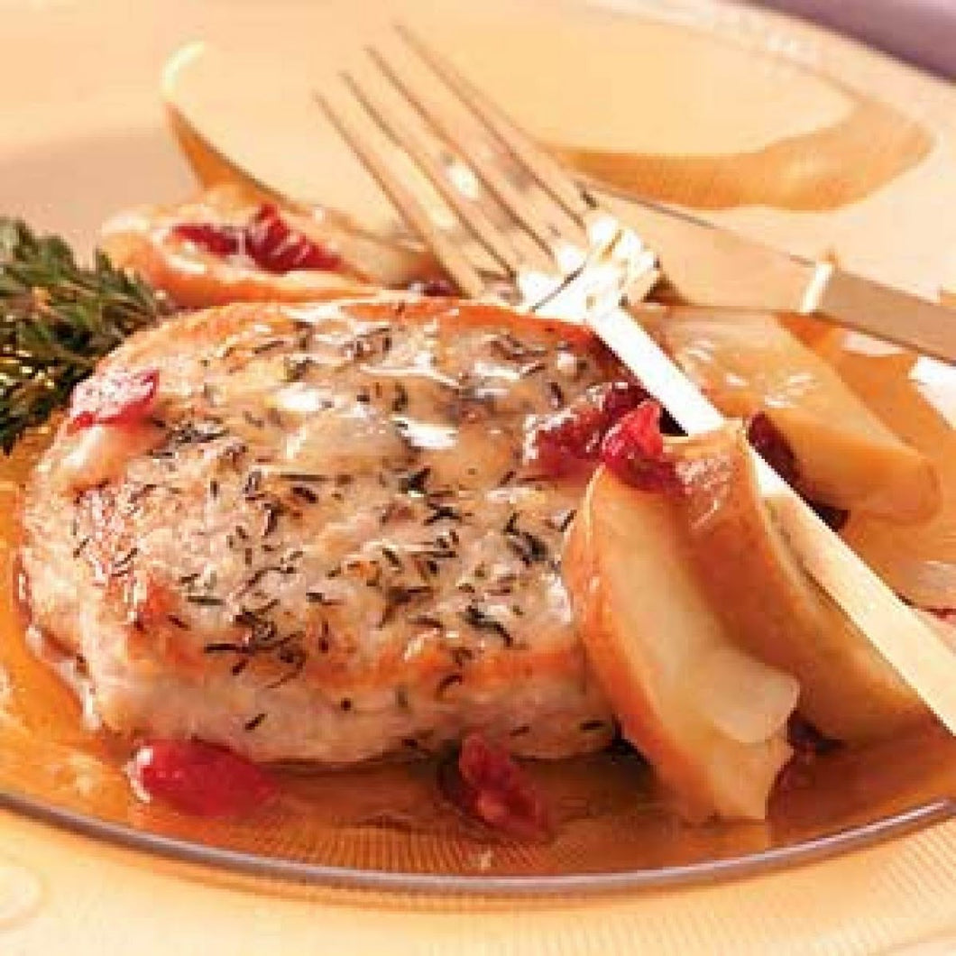 Iberico Pork Chops · Marinated & Grilled · Apple Cherry Salsa (serves 2-3)
