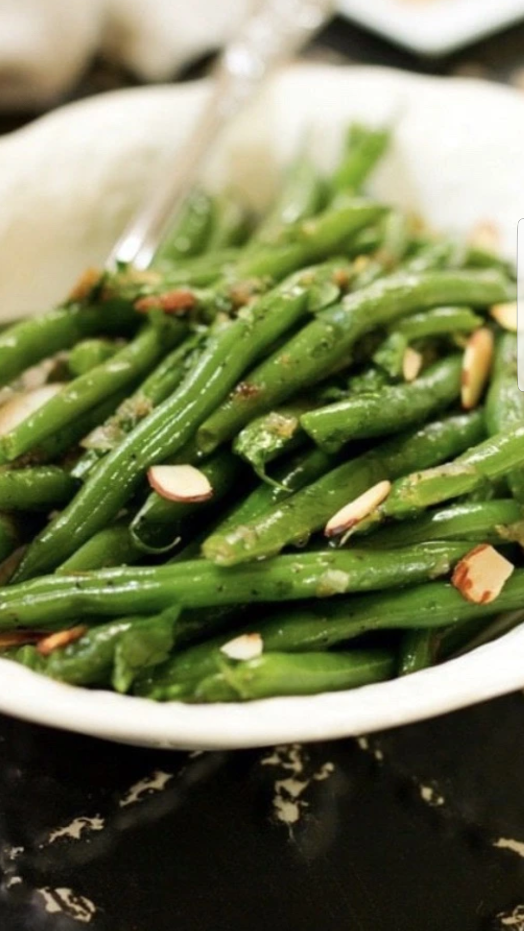Organic Sauté of Green Beans; Toasted Almonds & Shallots (quart)