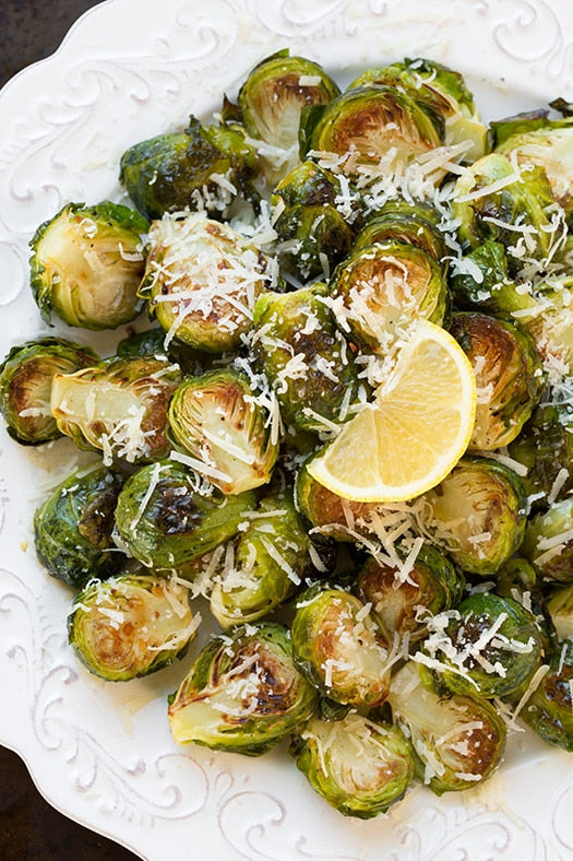 Garlic, Lemon & Parmesan Roasted Green Thumb Brussels Sprouts (quart)